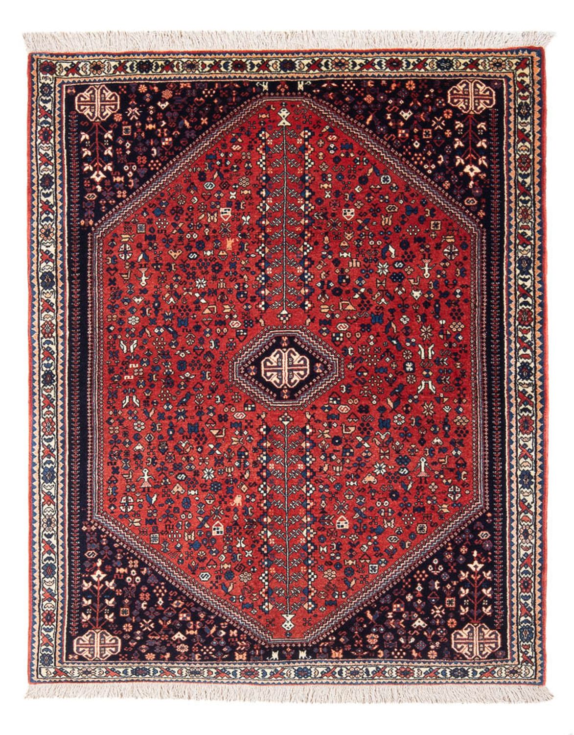 Persisk tæppe - Nomadisk - 152 x 106 cm - rød