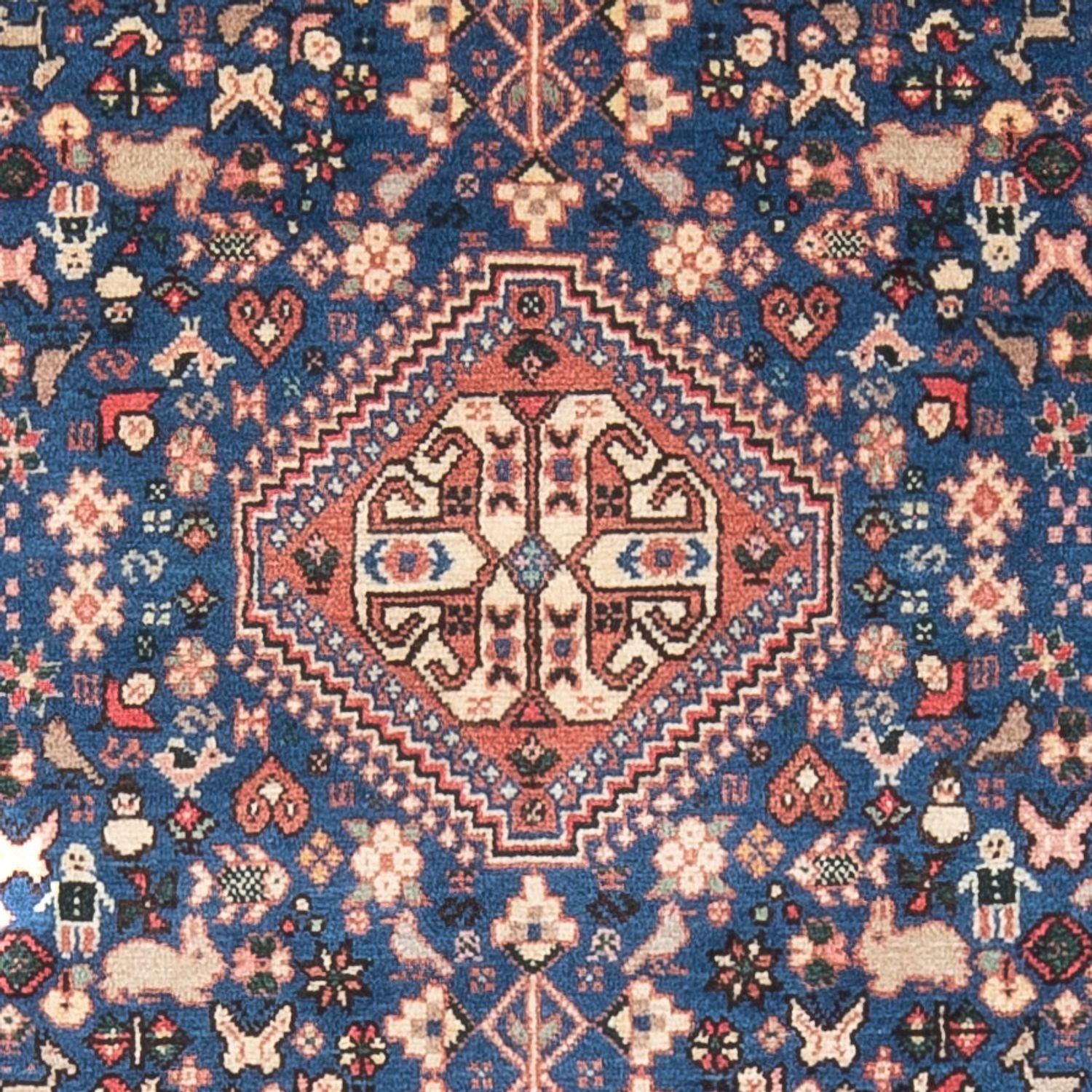 Persisk tæppe - Nomadisk - 147 x 103 cm - blå
