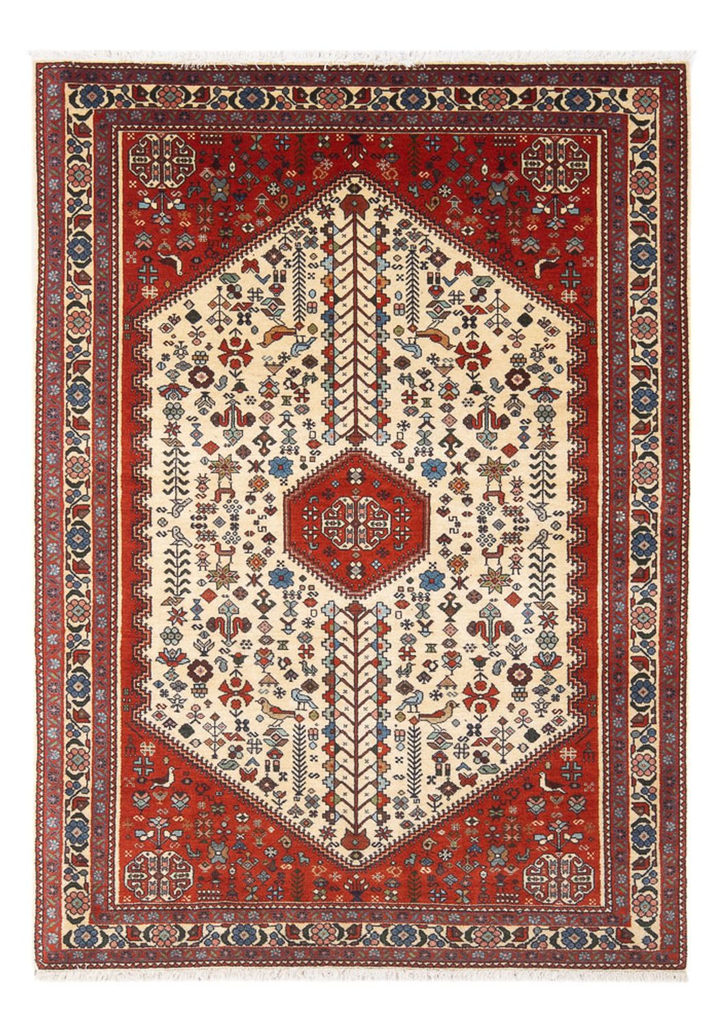 Persisk tæppe - Nomadisk - 154 x 100 cm - creme