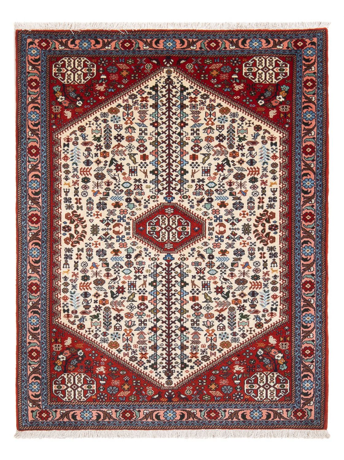 Persisk tæppe - Nomadisk - 143 x 104 cm - creme