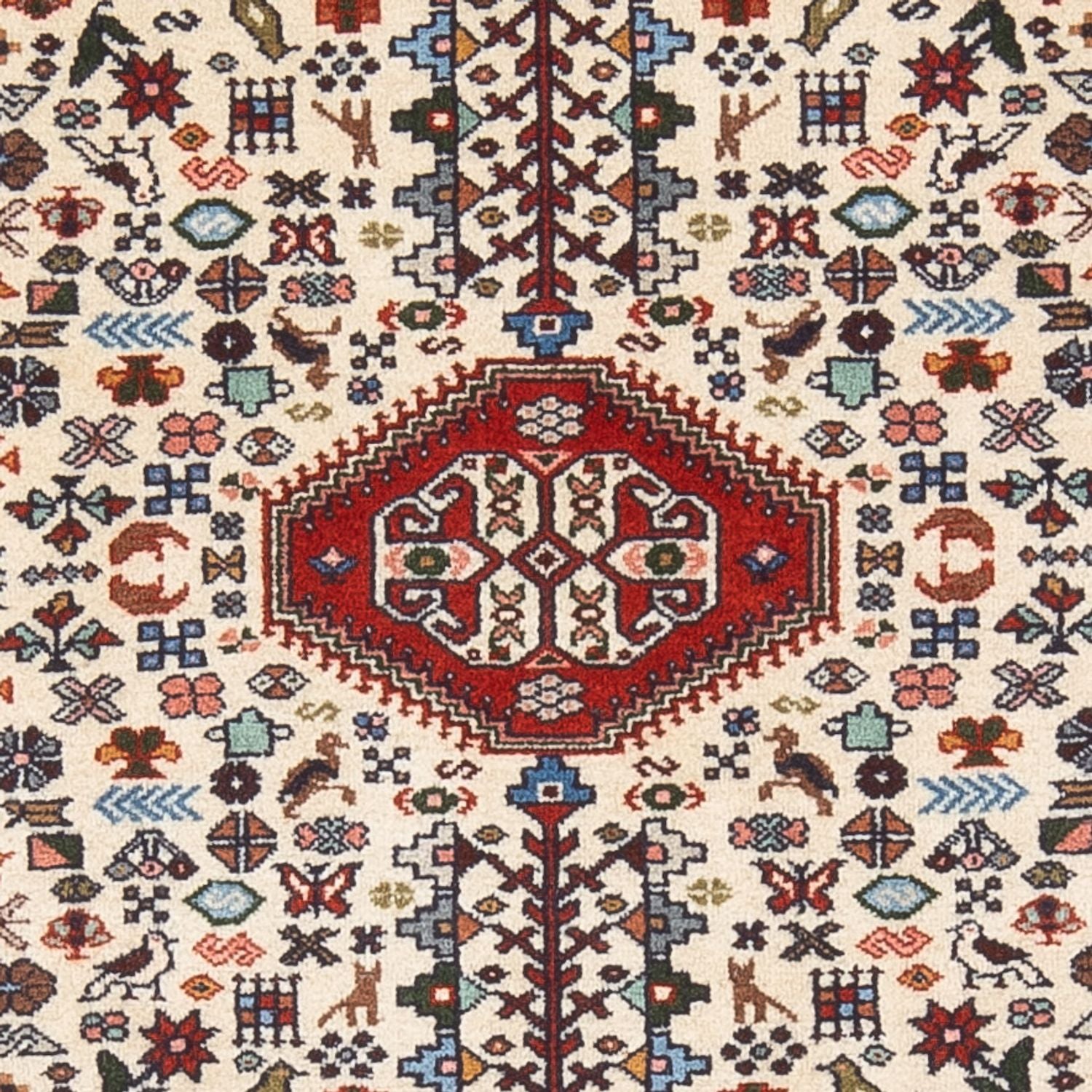 Persisk tæppe - Nomadisk - 143 x 104 cm - creme