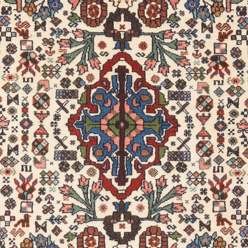 Persisk tæppe - Nomadisk - 140 x 106 cm - creme
