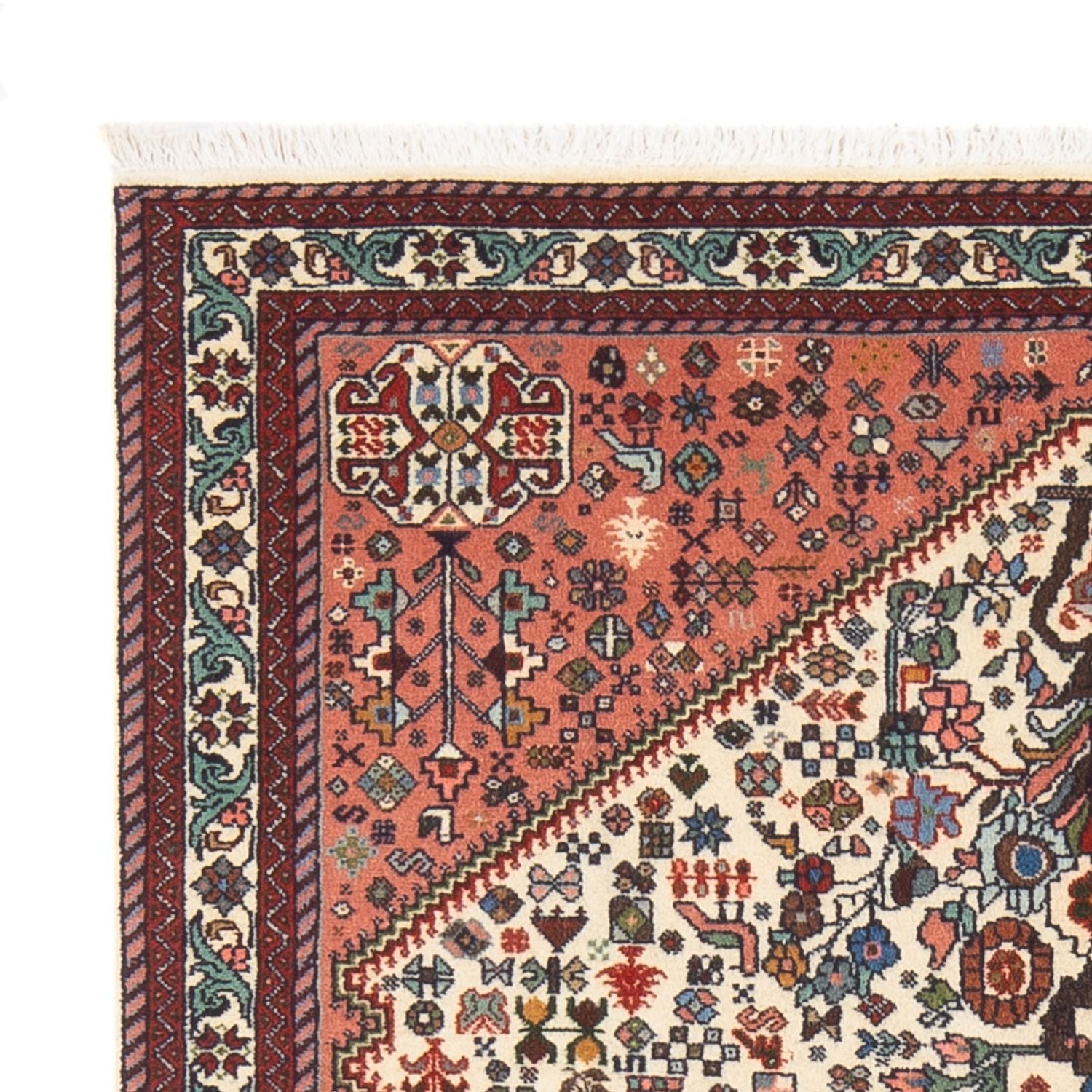 Persisk tæppe - Nomadisk - 140 x 106 cm - creme