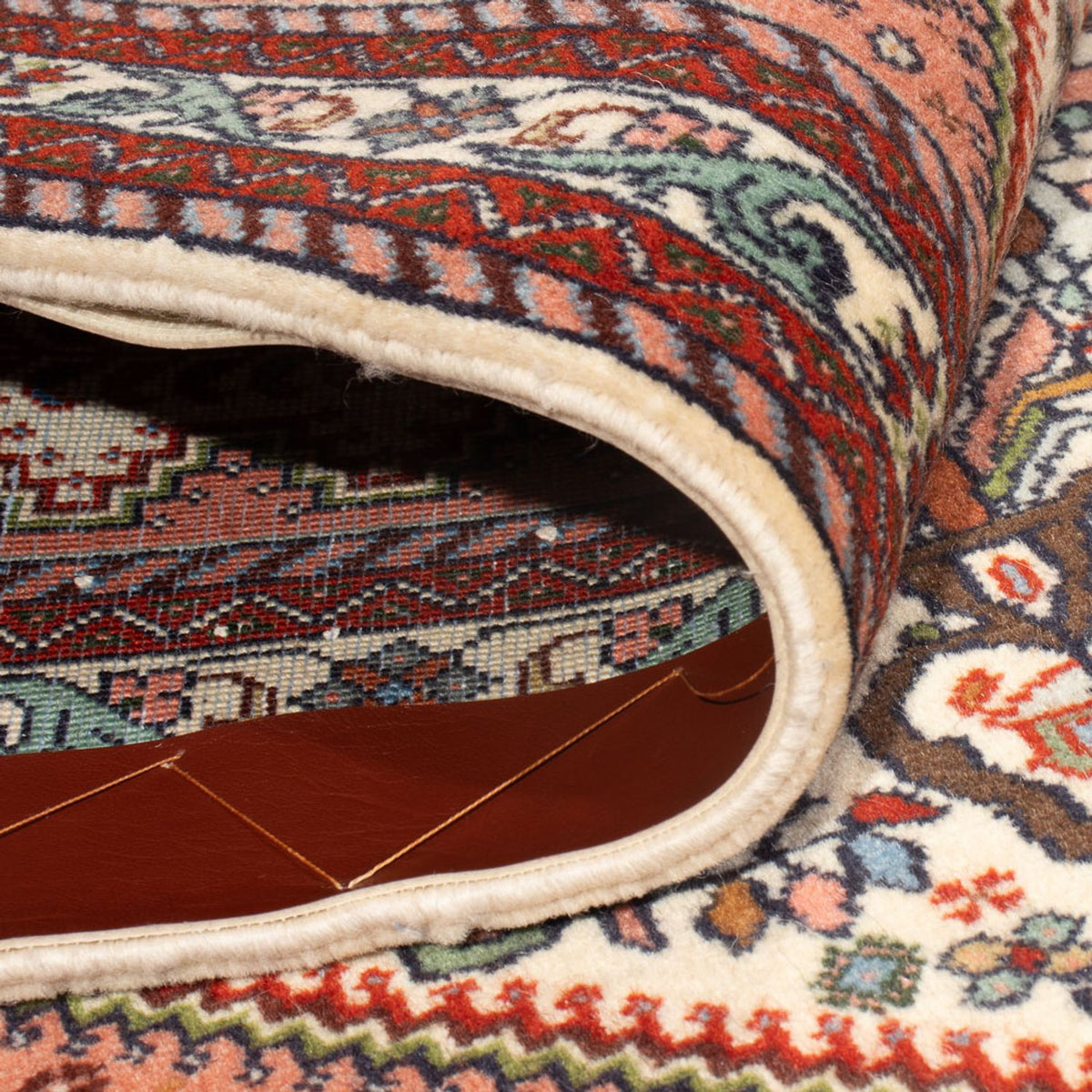 Persisk tæppe - Nomadisk - 140 x 106 cm - creme