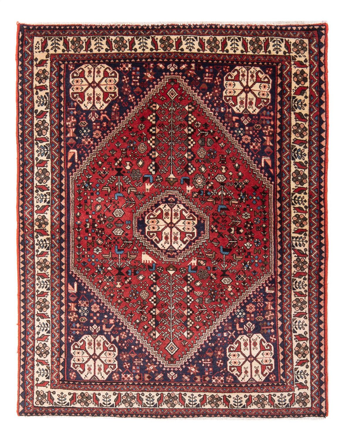 Persisk tæppe - Nomadisk - 140 x 103 cm - rød