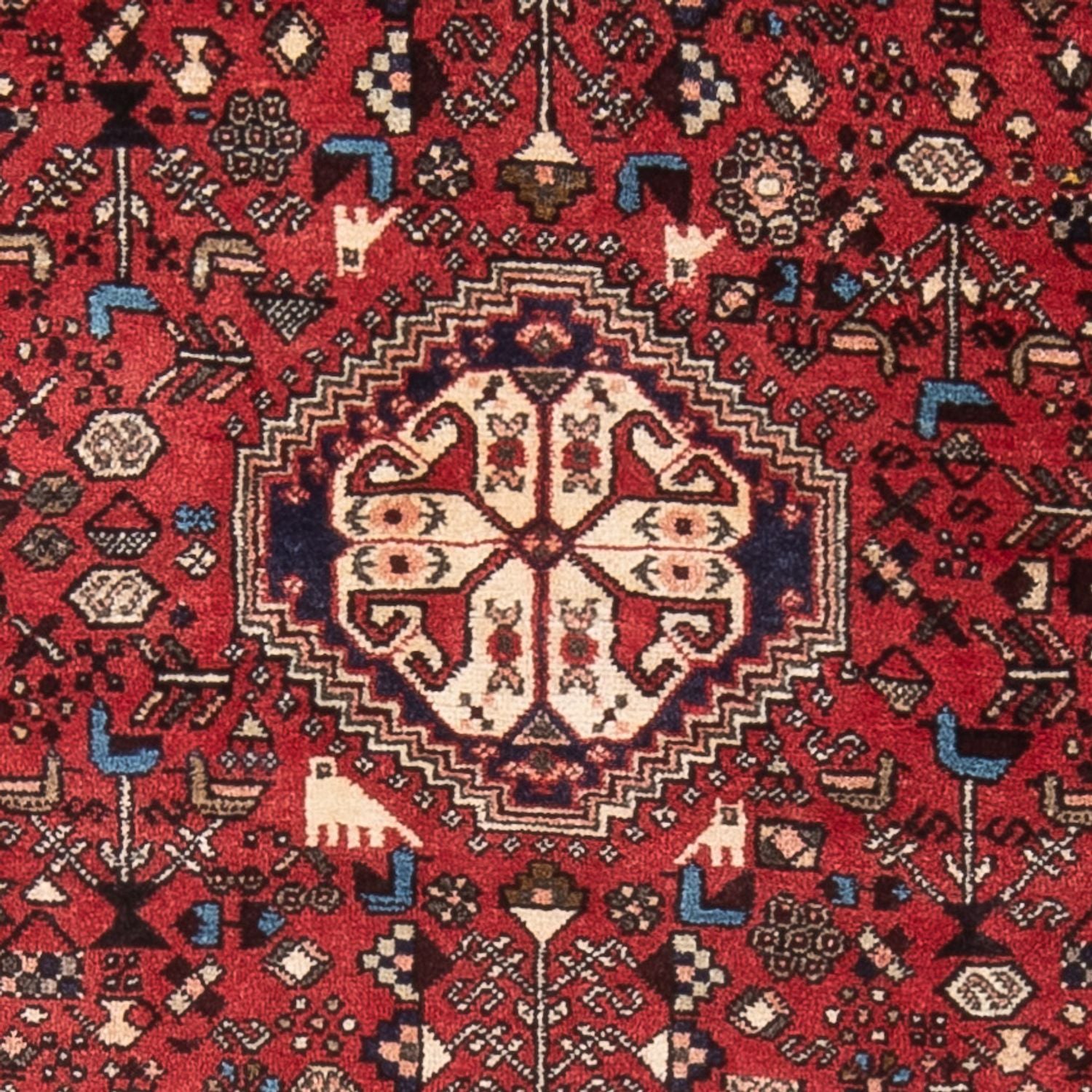 Persisk tæppe - Nomadisk - 140 x 103 cm - rød