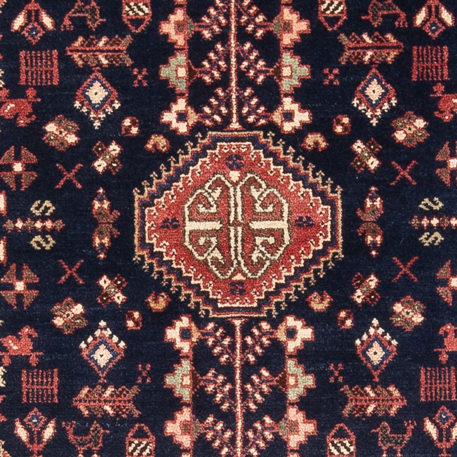 Persisk tæppe - Nomadisk - 152 x 104 cm - mørkeblå