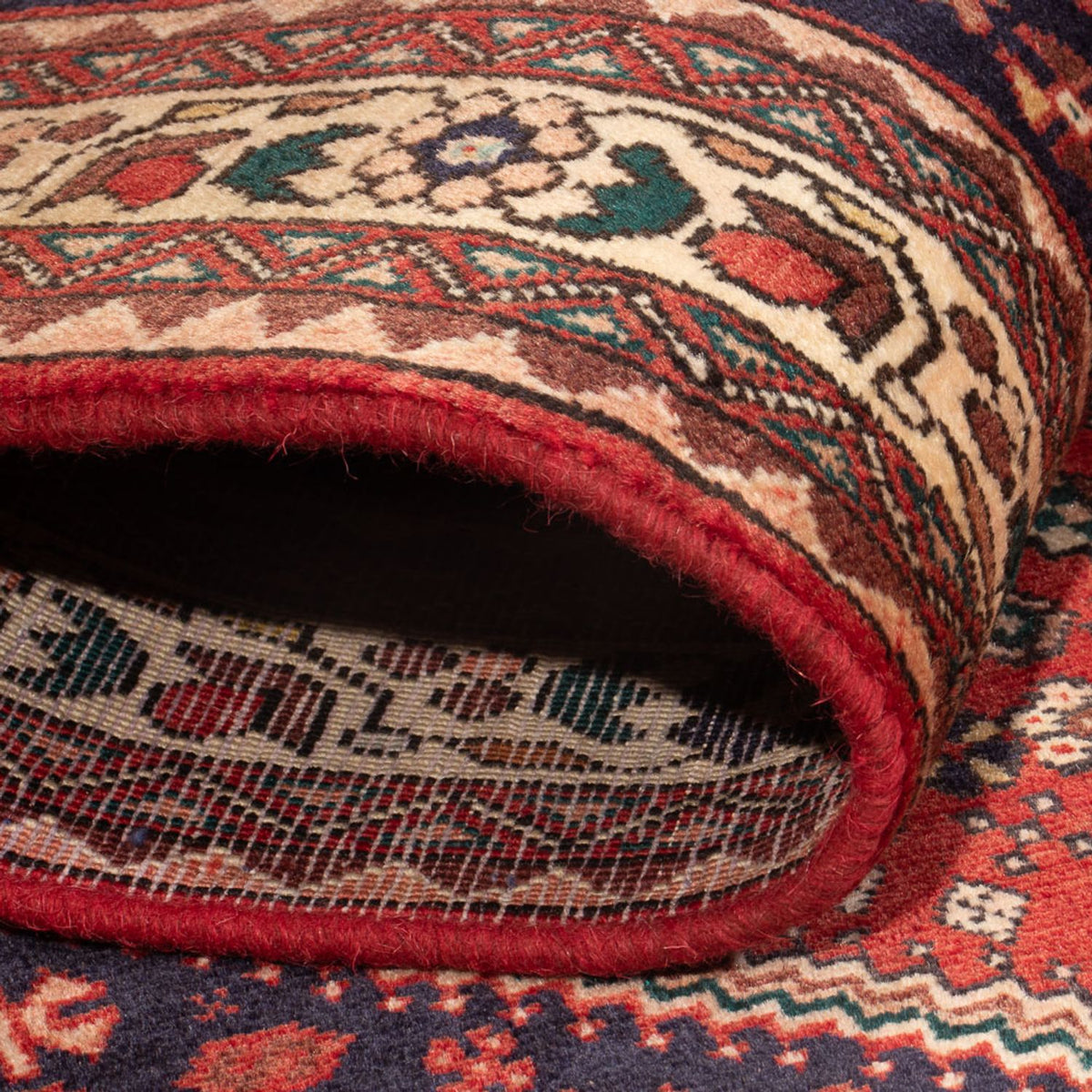 Persisk tæppe - Nomadisk - 150 x 103 cm - rød