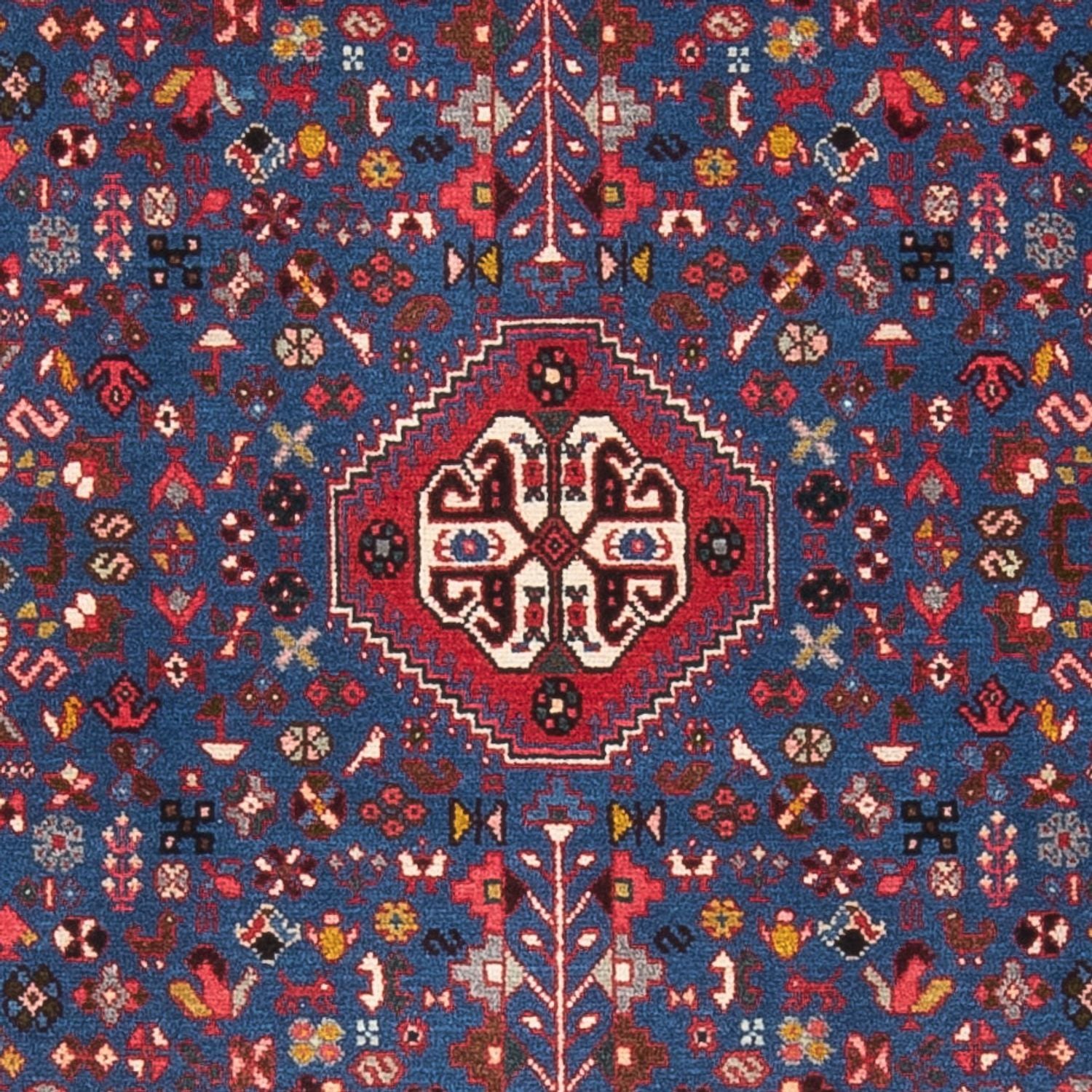 Persisk tæppe - Nomadisk - 155 x 105 cm - blå