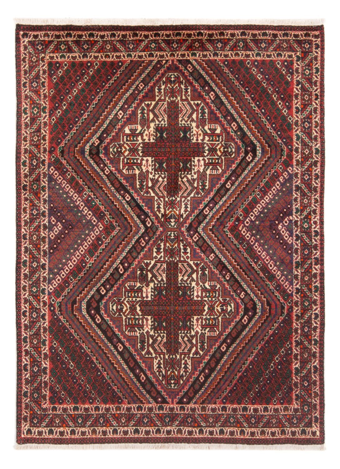 Persisk tæppe - Nomadisk - 173 x 120 cm - rød