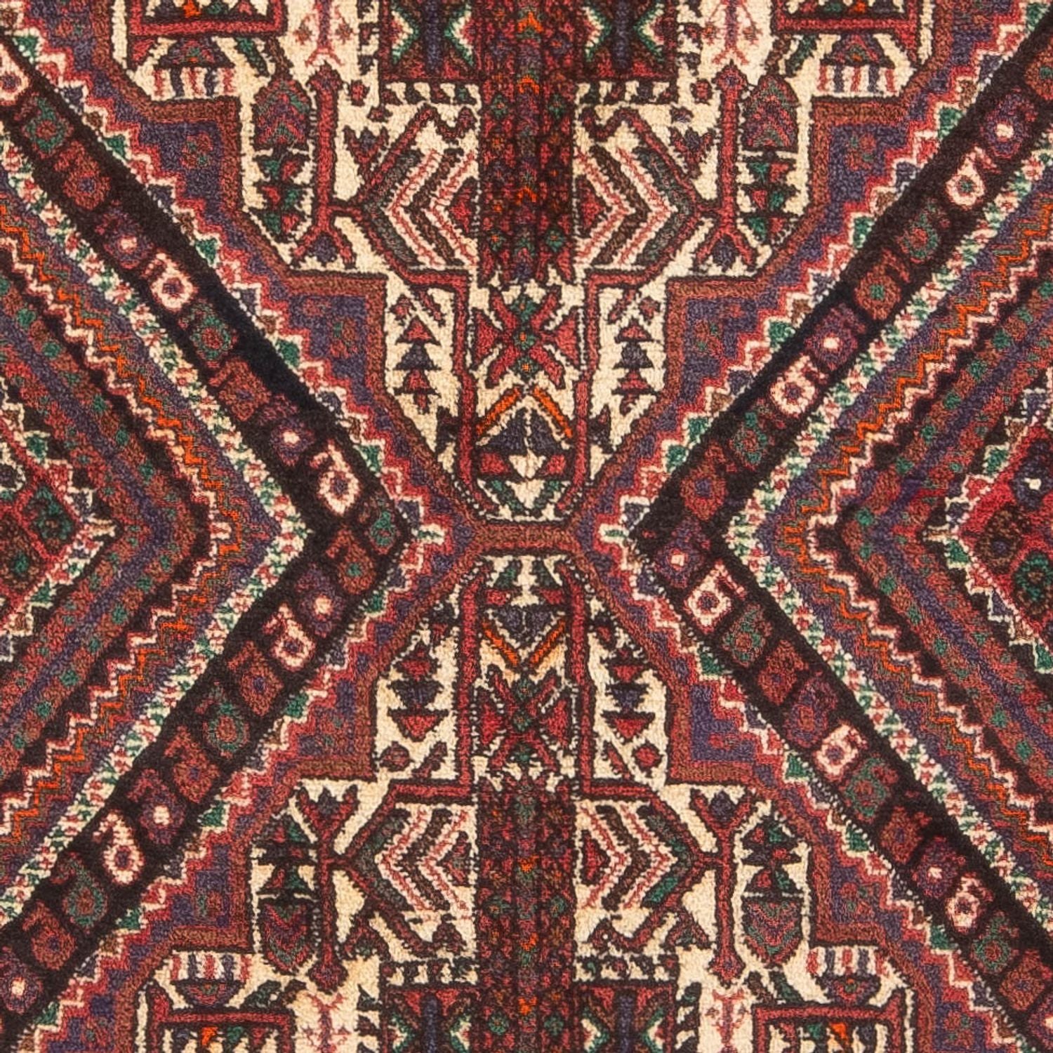 Persisk tæppe - Nomadisk - 173 x 120 cm - rød