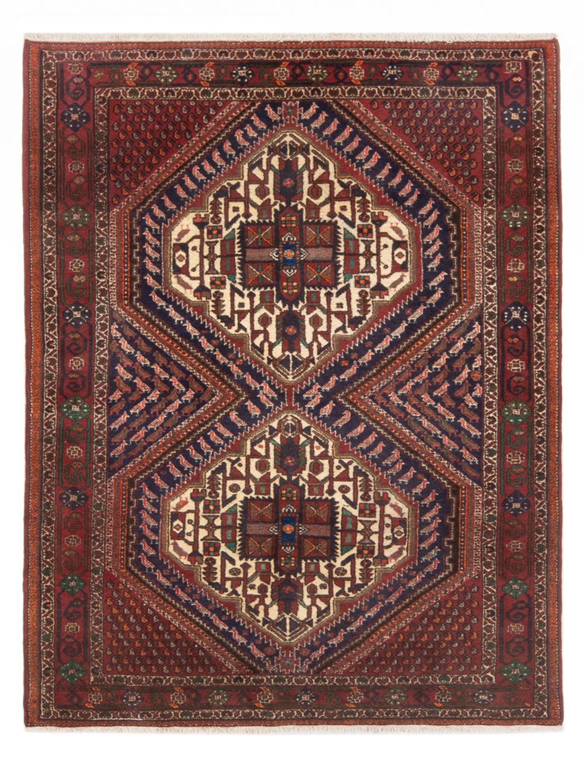Persisk tæppe - Nomadisk - 180 x 128 cm - rød