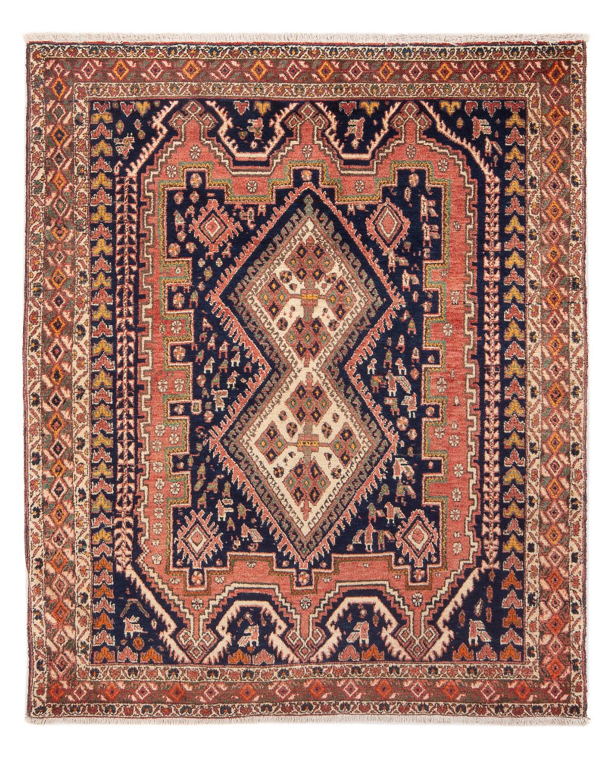 Persisk tæppe - Nomadisk - 167 x 133 cm - rød