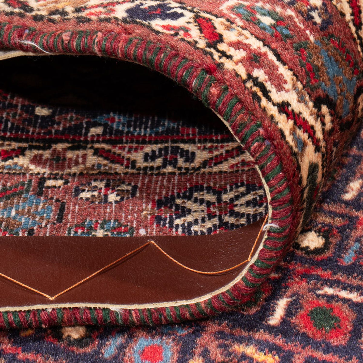 Persisk tæppe - Nomadisk - 170 x 128 cm - mørkeblå