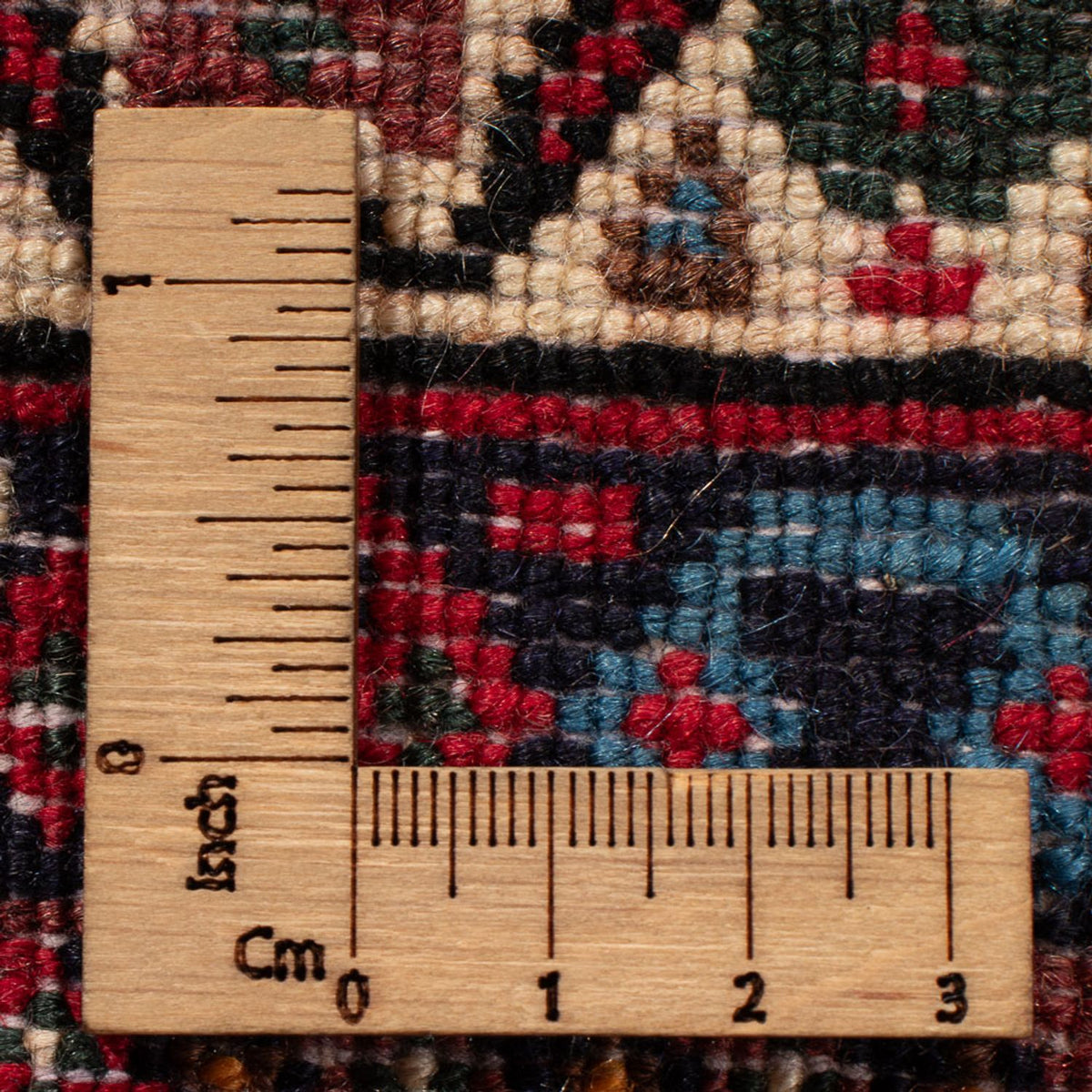 Persisk tæppe - Nomadisk - 170 x 128 cm - mørkeblå