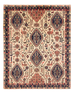 Persisk tæppe - Nomadisk - 178 x 140 cm - creme