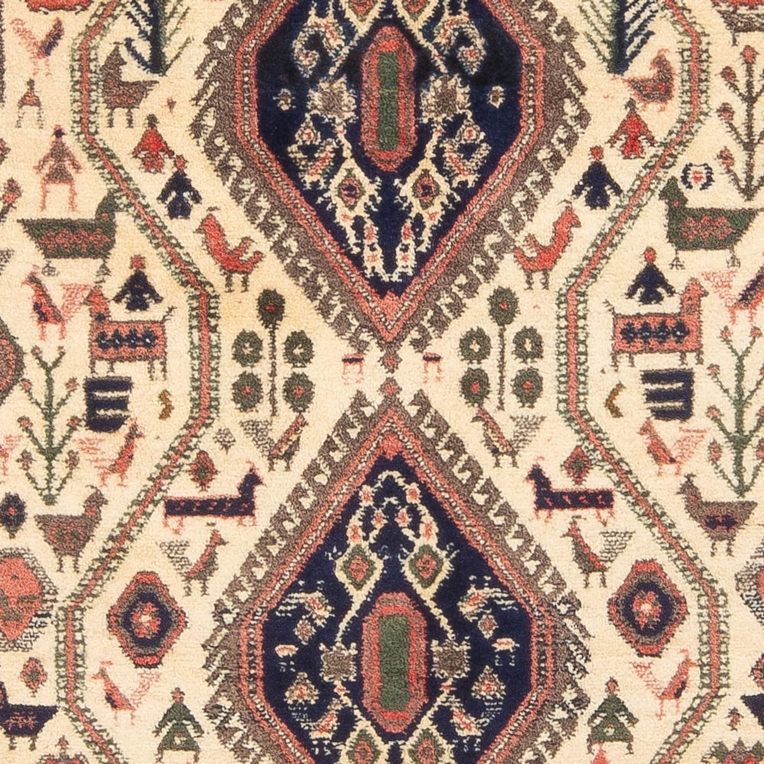 Persisk tæppe - Nomadisk - 178 x 140 cm - creme