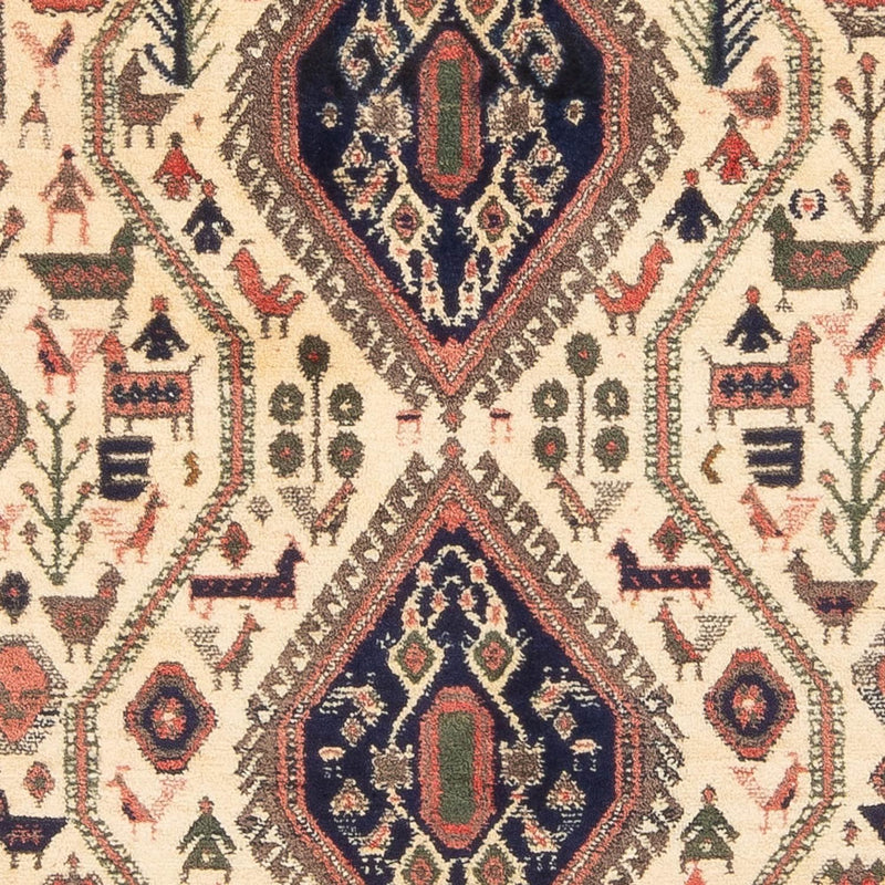 Persisk tæppe - Nomadisk - 178 x 140 cm - creme
