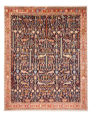 Persisk tæppe - Nomadisk - 200 x 154 cm - mørkeblå