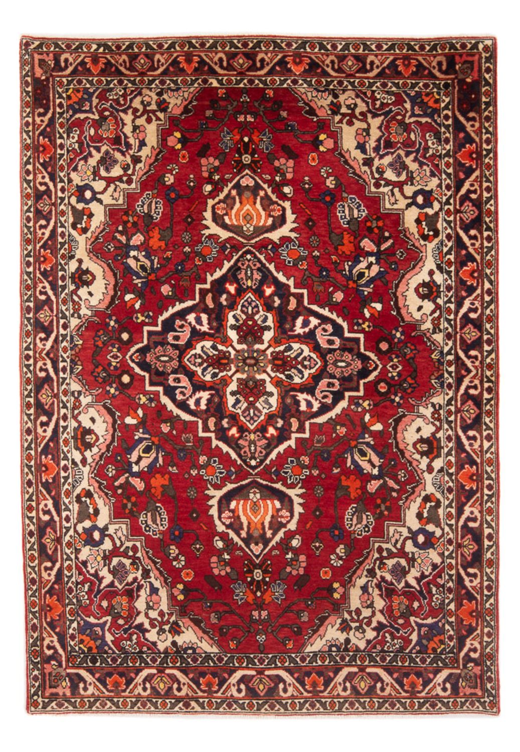 Persisk tæppe - Nomadisk - 208 x 137 cm - rød