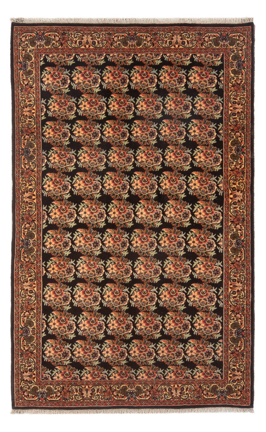 Løber Persisk tæppe - Bijar - 222 x 128 cm - mørkeblå