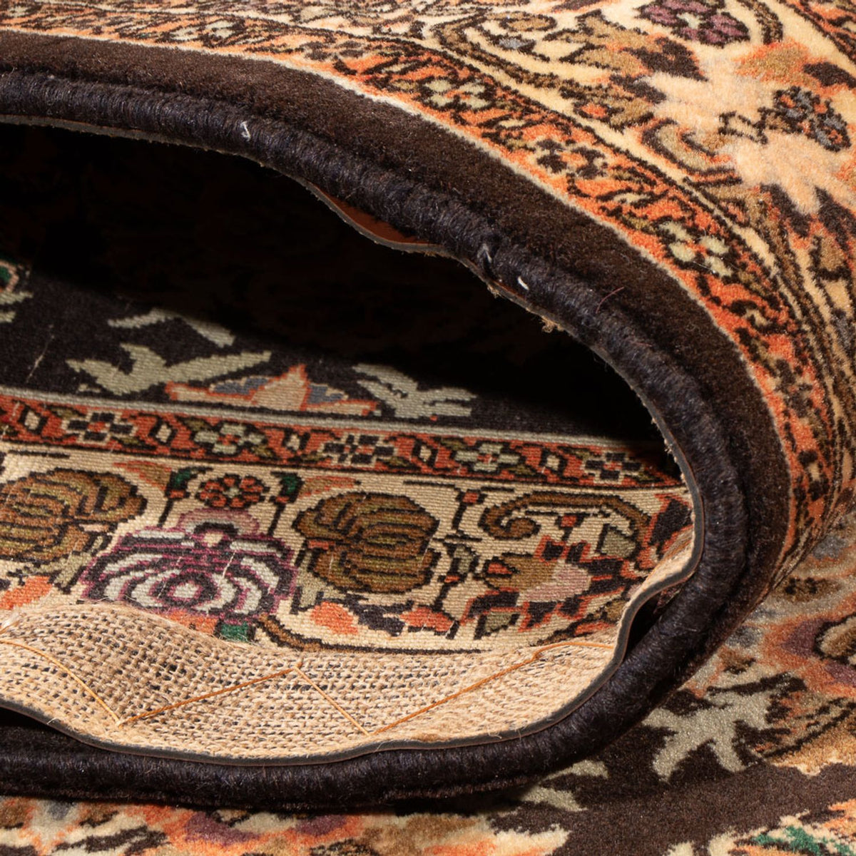 Løber Persisk tæppe - Bijar - 222 x 128 cm - mørkeblå