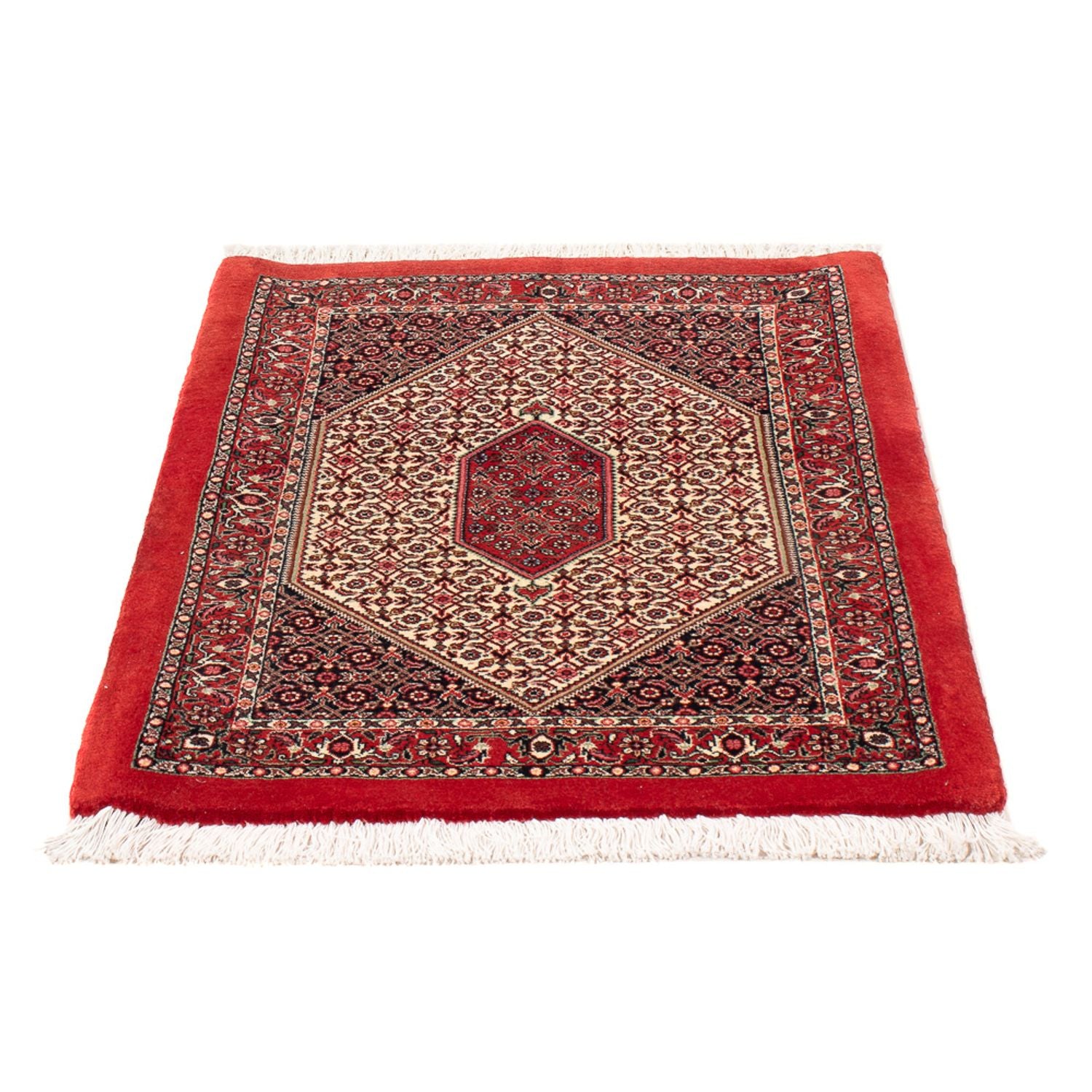 Persisk tæppe - Bijar - Royal - 90 x 77 cm - creme