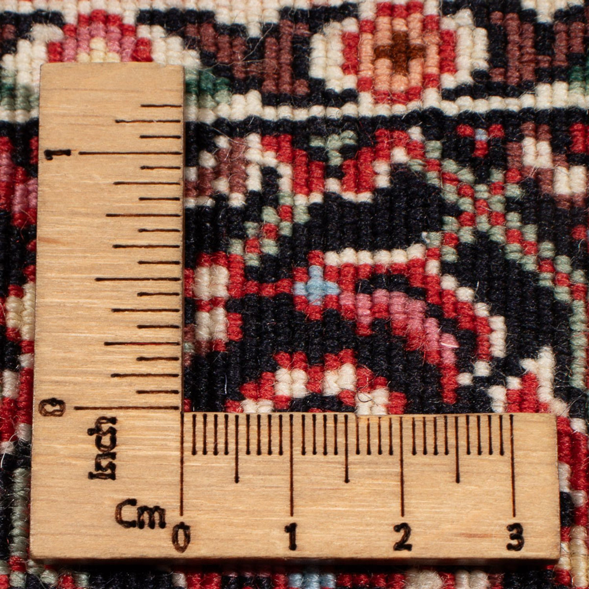 Persisk tæppe - Bijar - Royal - 90 x 77 cm - creme