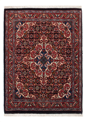 Persisk tæppe - Bijar - Royal - 73 x 53 cm - mørkeblå