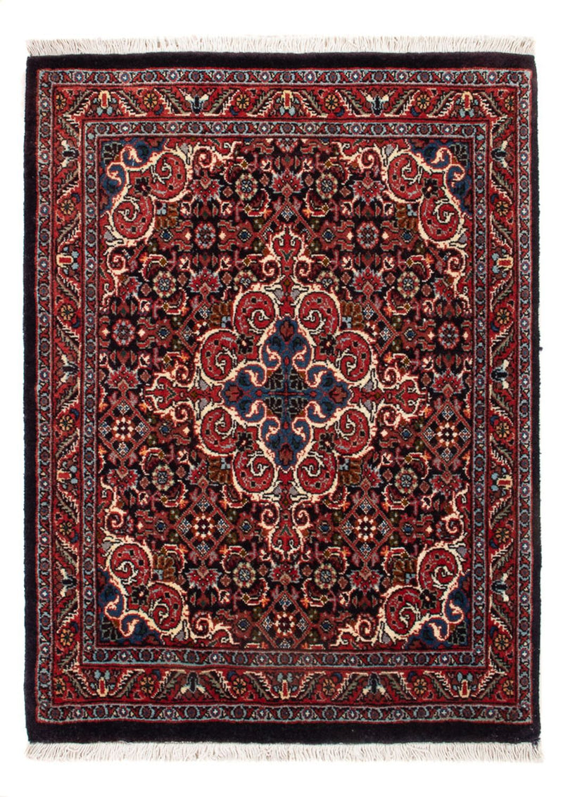 Persisk tæppe - Bijar - Royal - 73 x 53 cm - mørkeblå