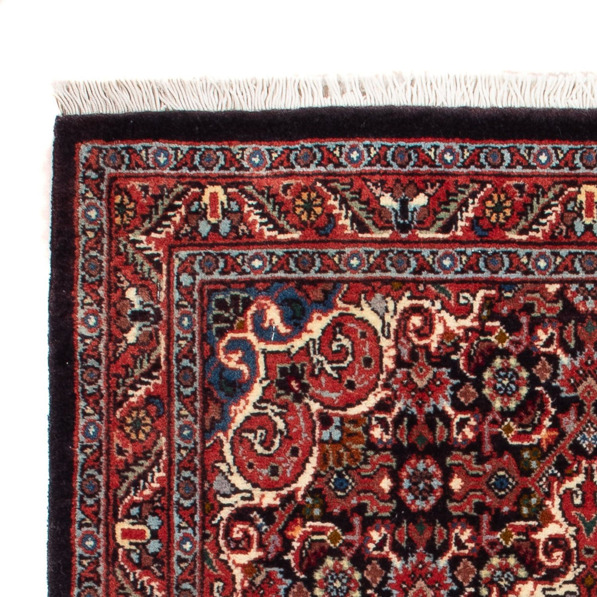 Persisk tæppe - Bijar - Royal - 73 x 53 cm - mørkeblå