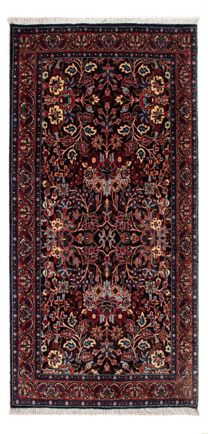 Persisk tæppe - Bijar - Royal - 117 x 60 cm - mørkeblå