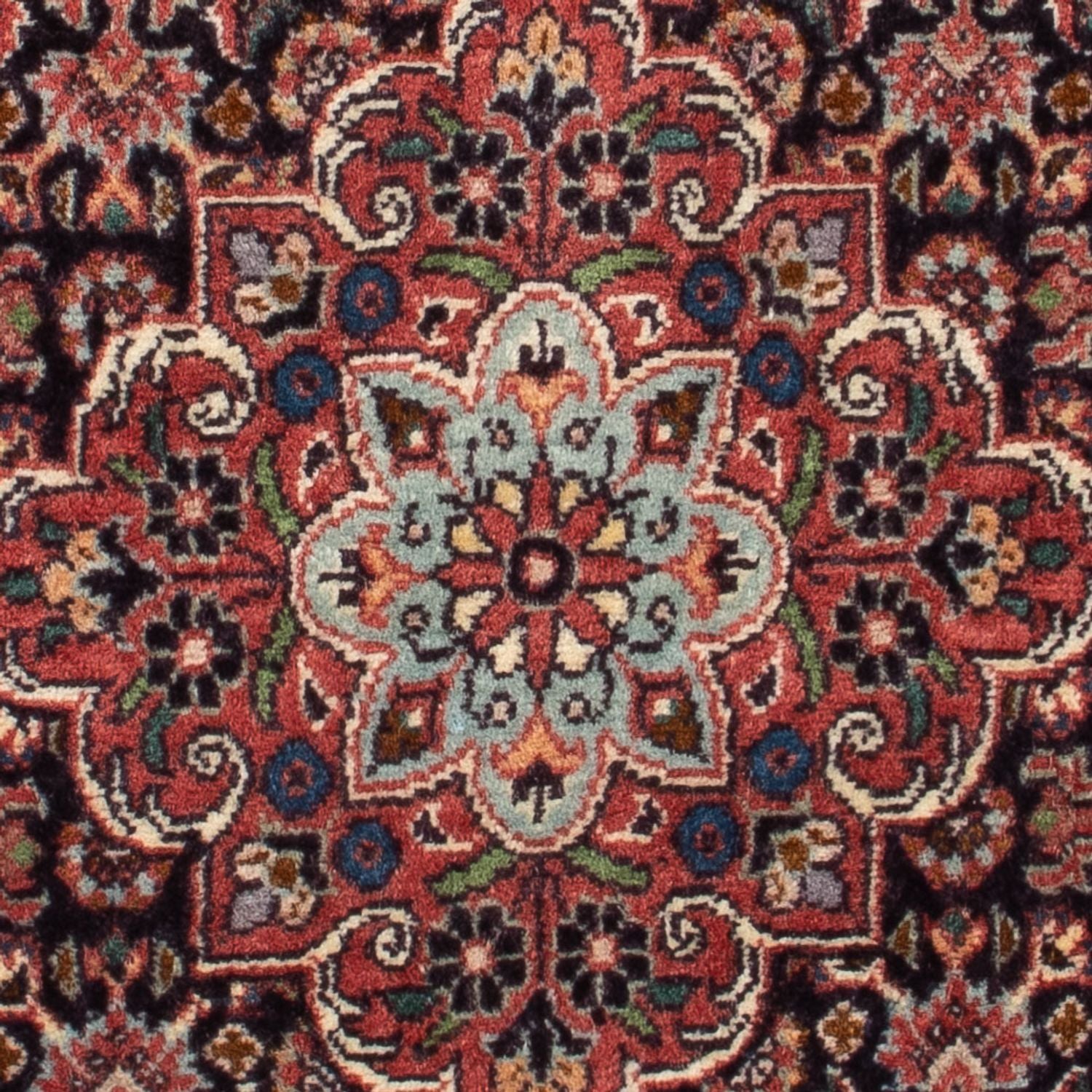 Persisk tæppe - Bijar - Royal - 67 x 50 cm - mørkeblå