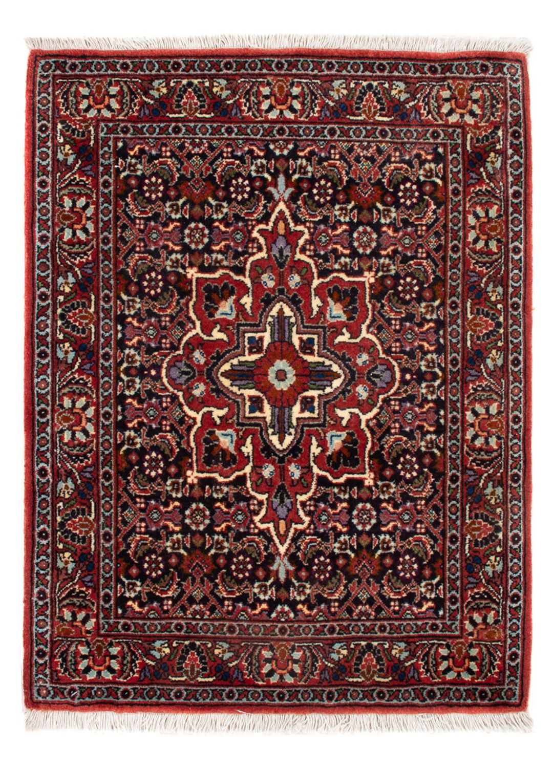 Persisk tæppe - Bijar - Royal - 68 x 52 cm - mørkeblå