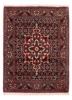 Persisk tæppe - Bijar - Royal - 68 x 52 cm - mørkeblå
