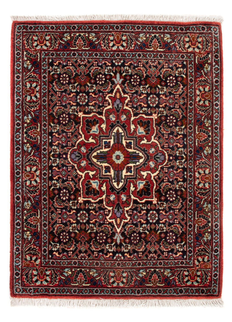 Persisk tæppe - Bijar - Royal - 68 x 52 cm - mørkeblå