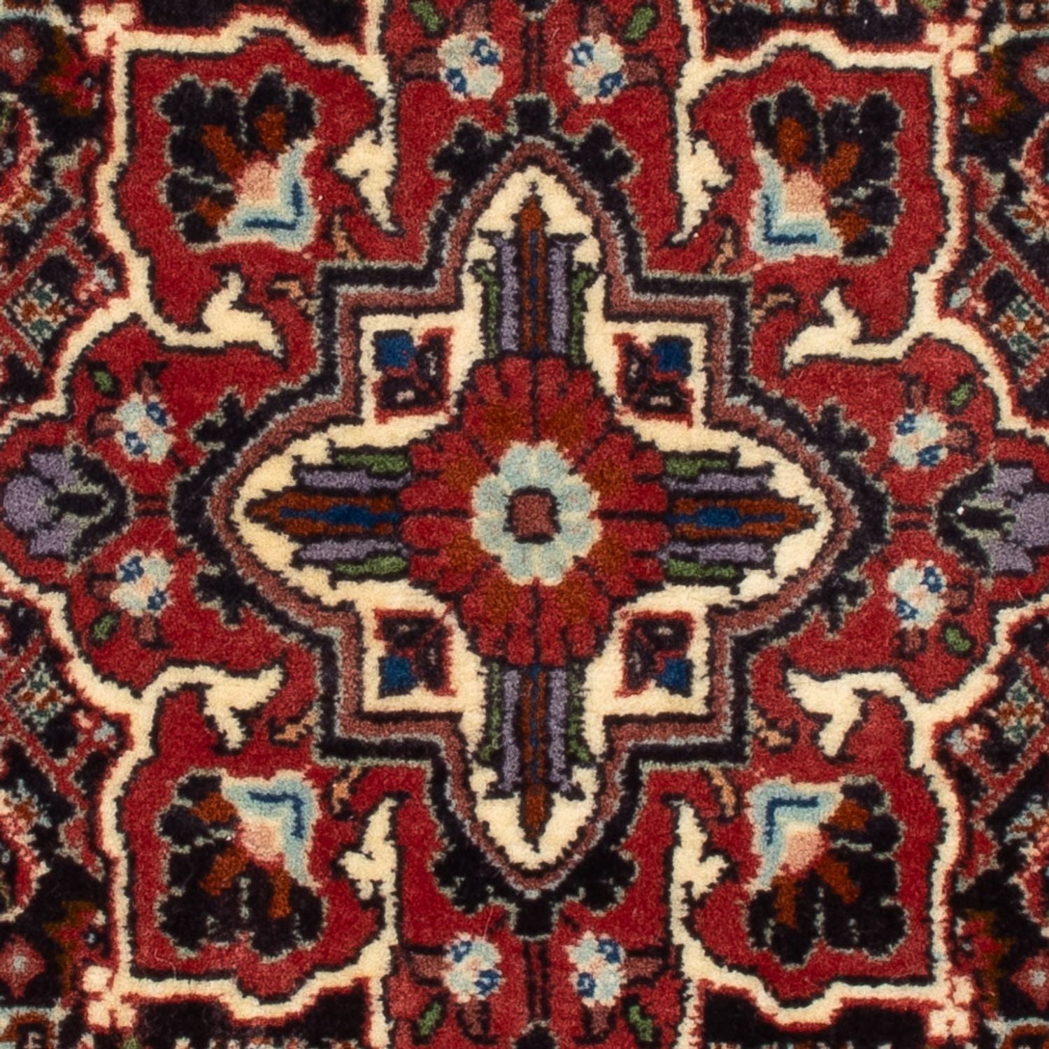 Persisk tæppe - Bijar - Royal - 68 x 52 cm - mørkeblå