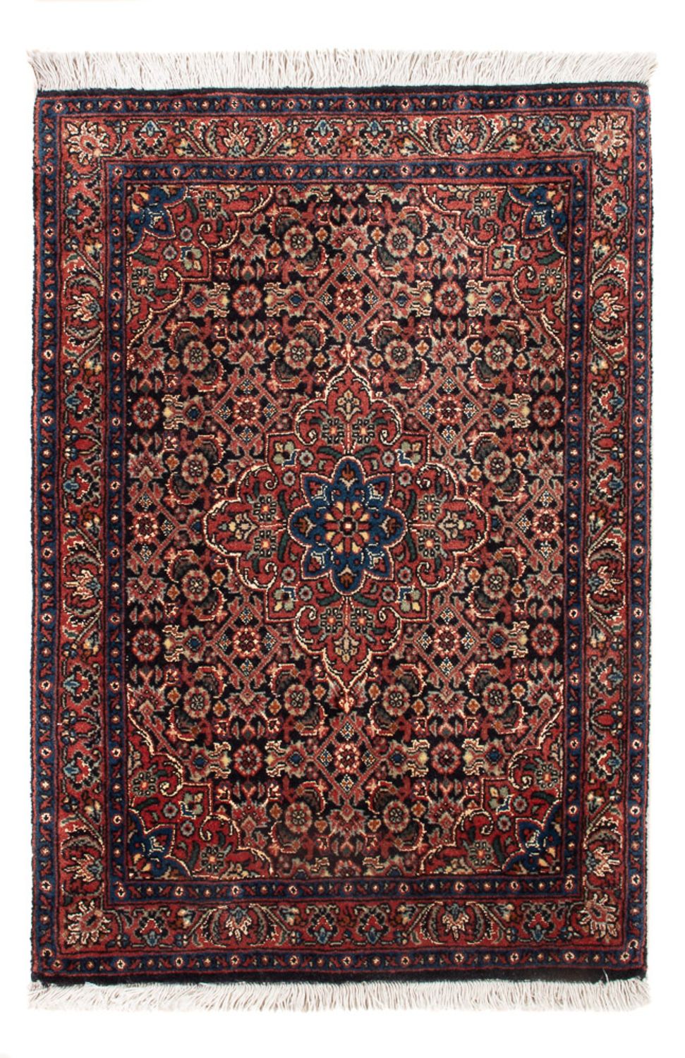 Persisk tæppe - Bijar - Royal - 78 x 53 cm - rød