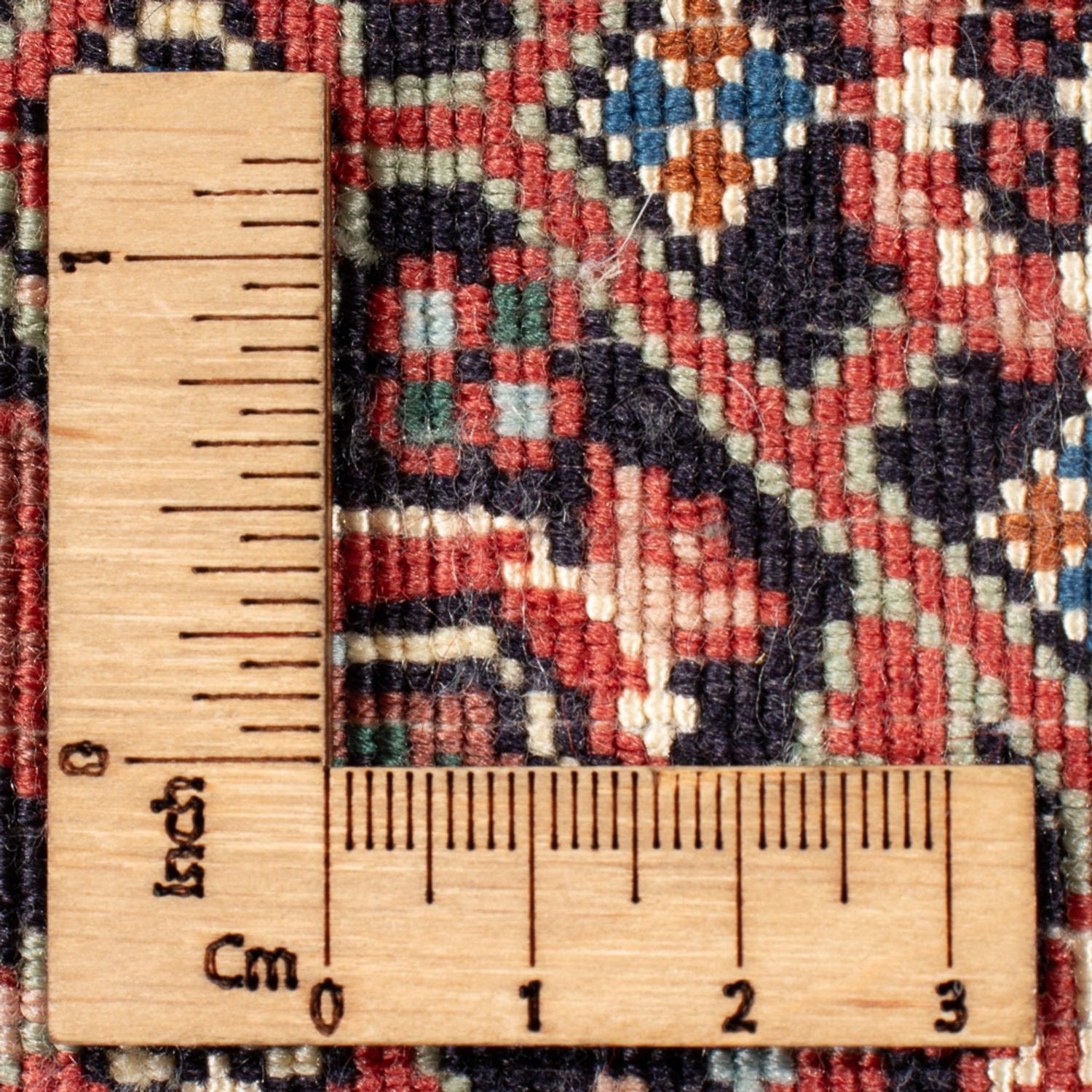 Persisk tæppe - Bijar - Royal - 78 x 53 cm - rød