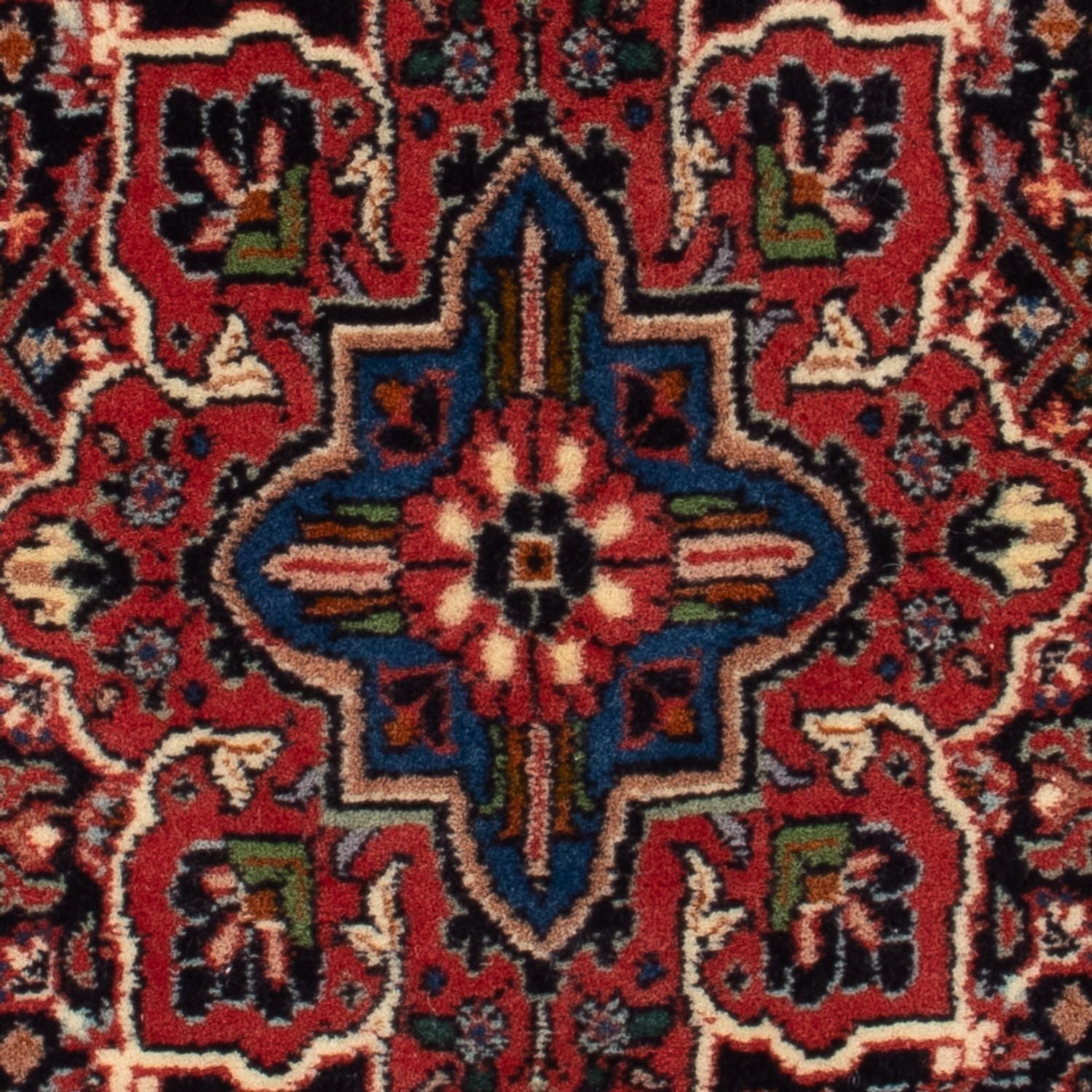 Persisk tæppe - Bijar - Royal - 72 x 50 cm - mørkeblå