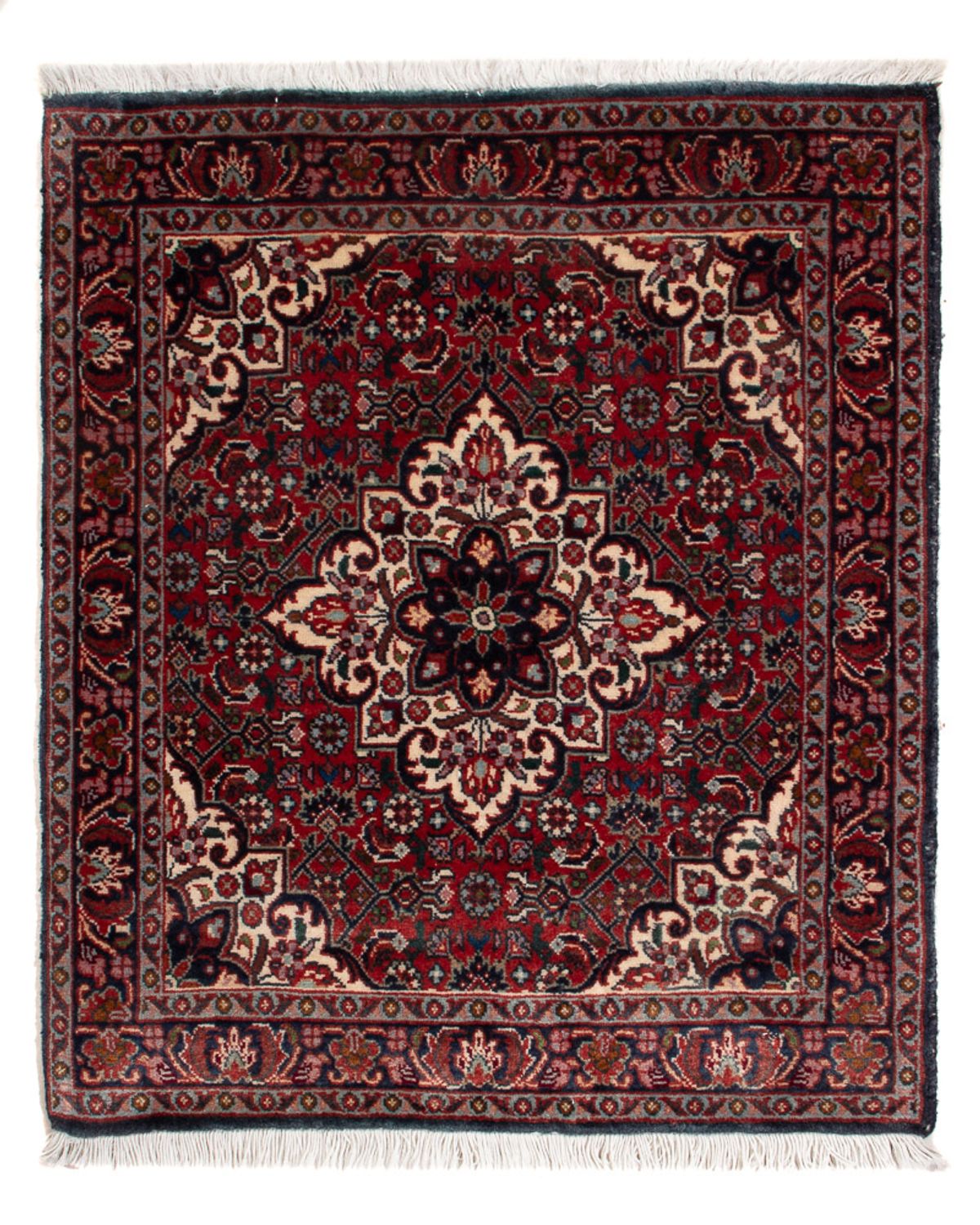 Persisk tæppe - Bijar - Royal - 65 x 52 cm - rød