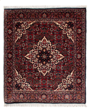 Persisk tæppe - Bijar - Royal - 65 x 52 cm - rød