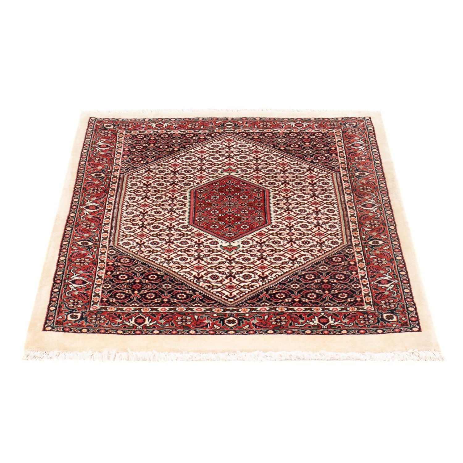 Persisk tæppe - Bijar - Royal - 90 x 70 cm - beige