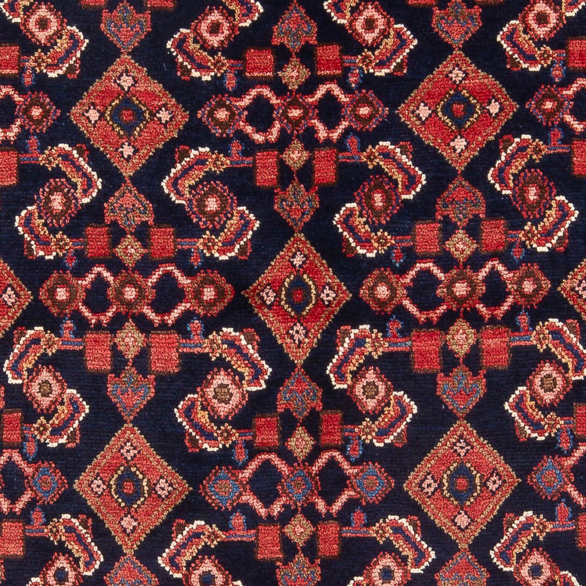 Persisk tæppe - Nomadisk - 218 x 140 cm - mørkeblå