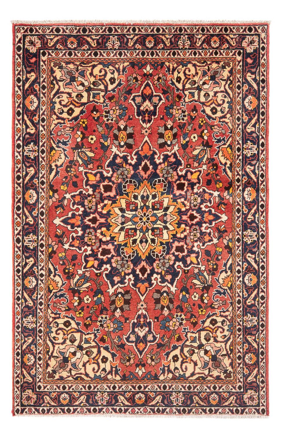 Persisk tæppe - Nomadisk - 208 x 135 cm - rød