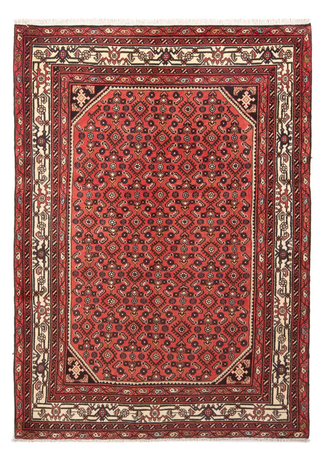 Persisk tæppe - Mir - 196 x 140 cm - rød
