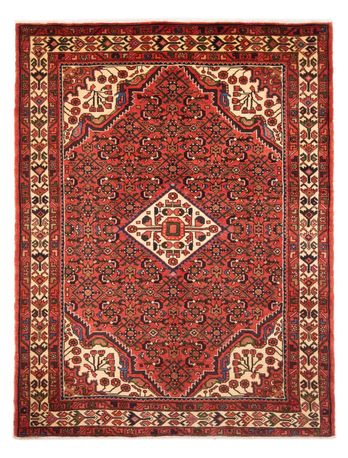 Persisk tæppe - Nomadisk - 218 x 158 cm - rød
