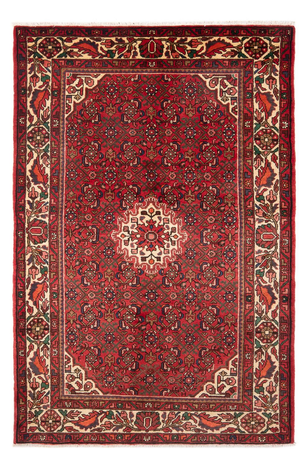 Persisk tæppe - Nomadisk - 213 x 138 cm - rød
