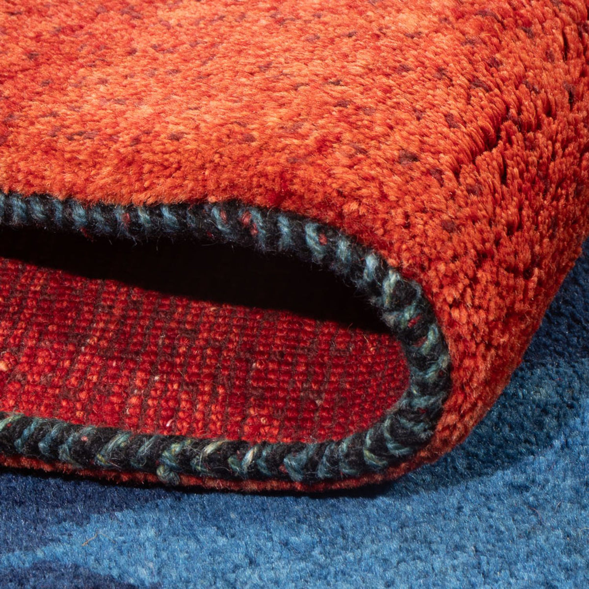 Gabbeh-tæppe - Persisk - 180 x 140 cm - flerfarvet