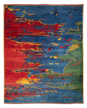 Gabbeh-tæppe - Persisk - 290 x 230 cm - flerfarvet